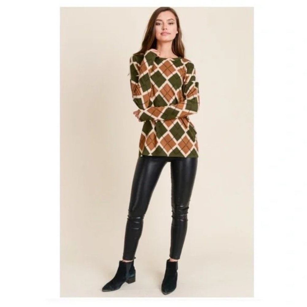 ๐๐ Argyle top - Picture 4 of 6